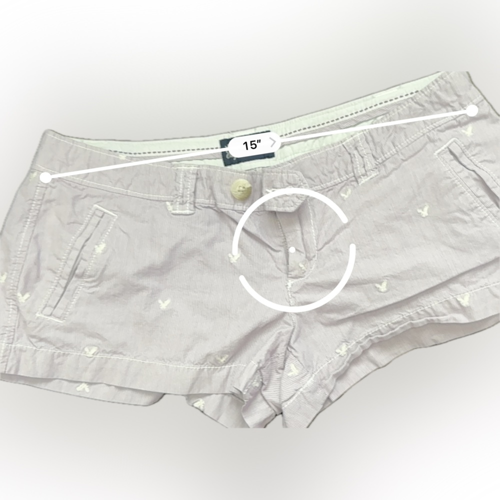 AE AMERICAN EAGLE 🦅 OUTFITTERS ADORABLE Cute Lavender And White - Picture 2 of 9